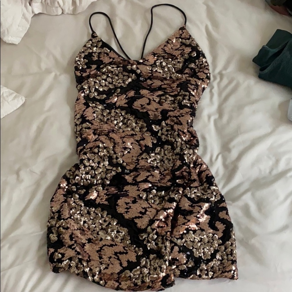 sparkly mauve vegas dress